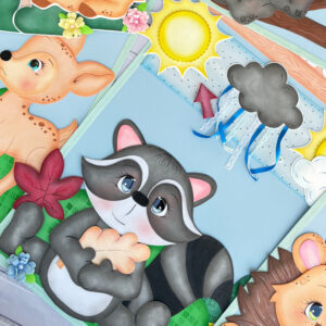 Apostila de moldes - Kit sala de aula Bosque encantado