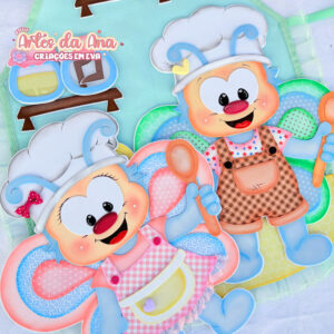 Apostila de Moldes Avental musical - Borboletinha